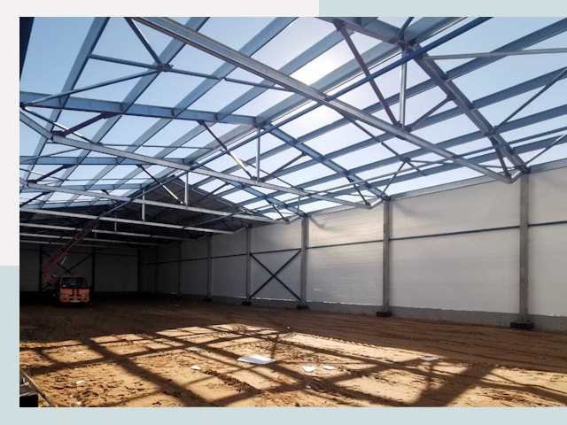 Строительство сенохранилищ в Камышине