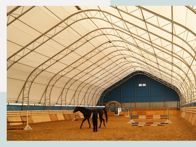 Строительство конных манежей в Камышине