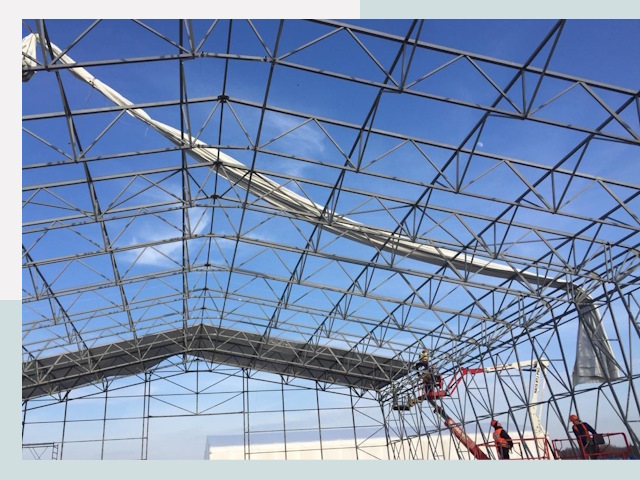 Шатровые ангары от 617 руб. в Камышине и Волгоградской области