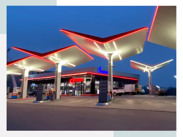 Навесы для АЗС в Камышине