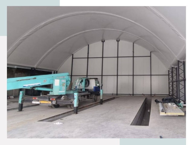 Внутреннее оснащение ангаров в Камышине