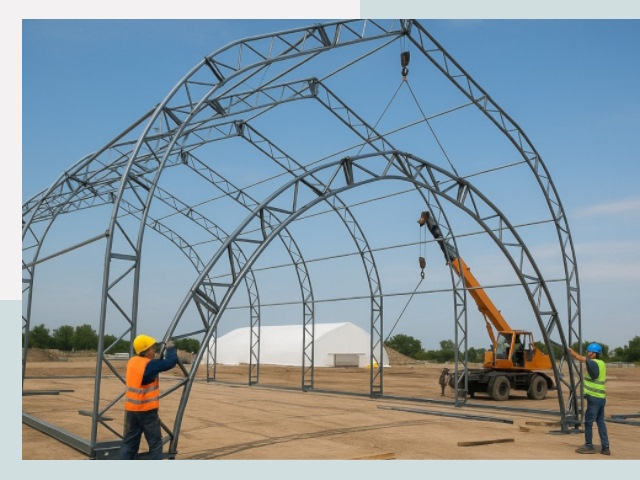 Монтаж ангаров в Камышине от 617 руб. - Надежно и быстро