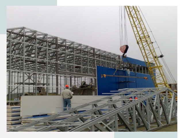 Монтаж ангаров в Камышине